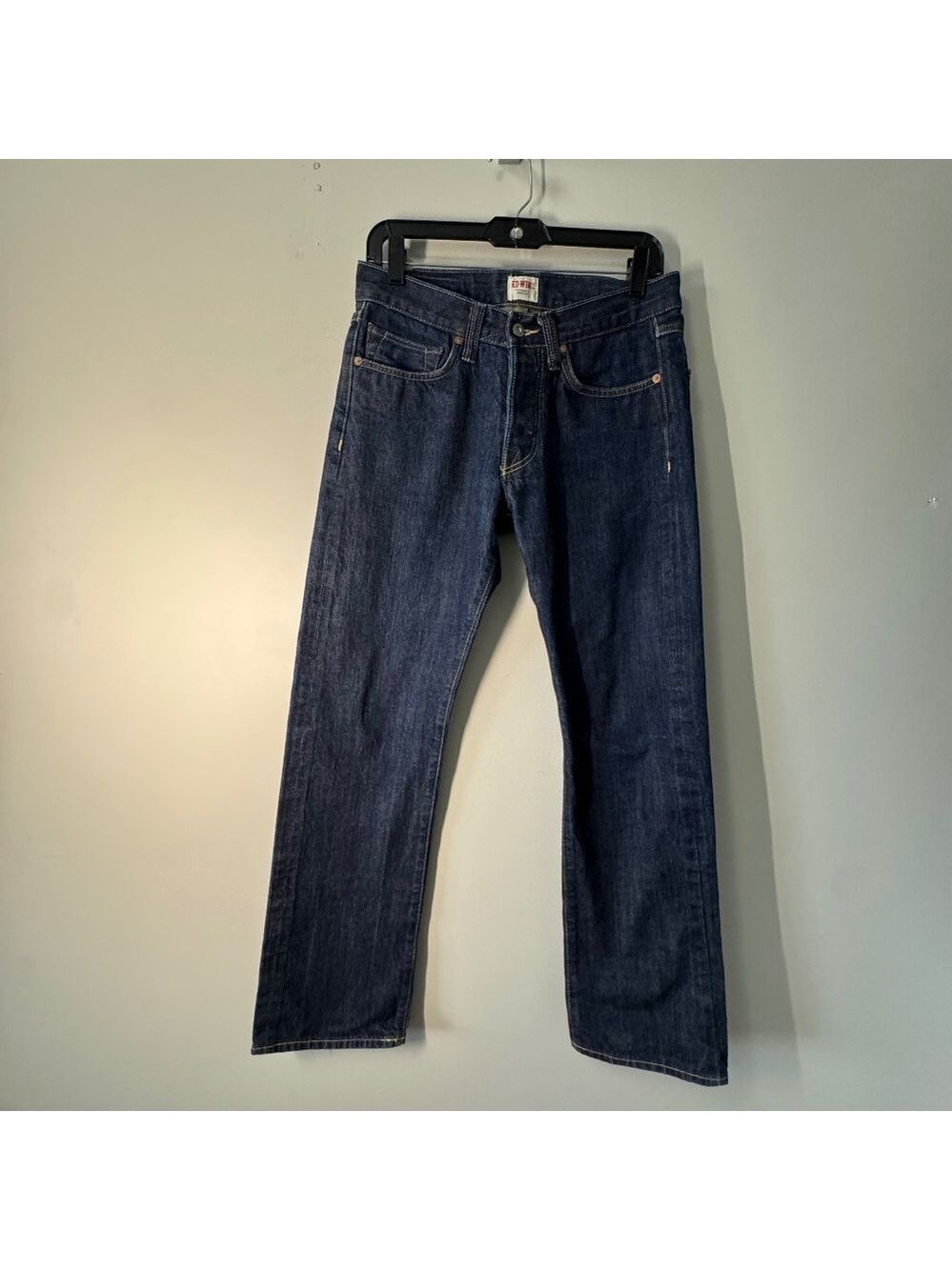 Edwin  Japan Men's Straight Jeans - Dark Blue. Size 20